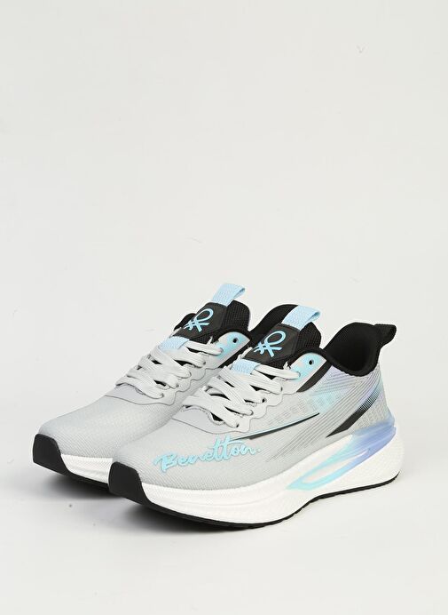 Benetton Gri Kadın Spor Ayakkabı İTHAL BNI-11496 - Görsel 5