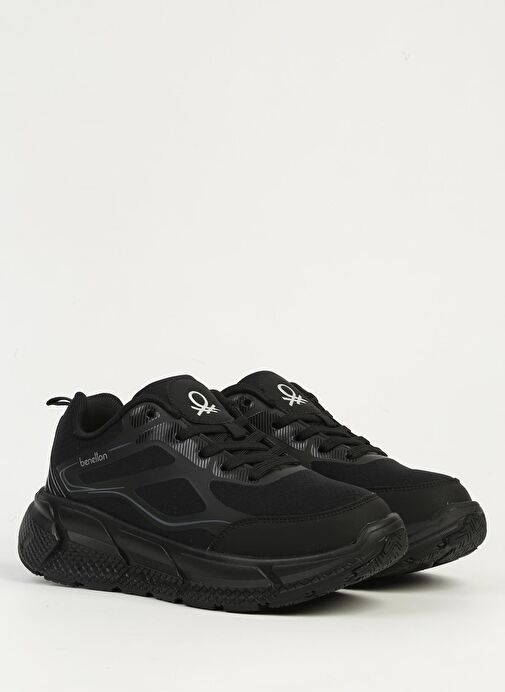 Benetton Siyah Kadın Spor Ayakkabı İTHAL BNI-11500 - Görsel 3