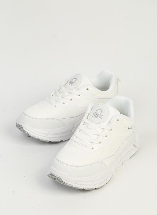Benetton Beyaz Kadın Spor Ayakkabı İTHAL BNI-11500 - Görsel 6
