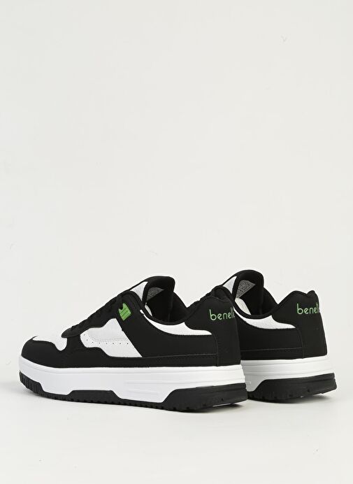 Benetton Beyaz Siyah Kadın Spor Ayakkabı İTHAL BNI-11509 - Görsel 4