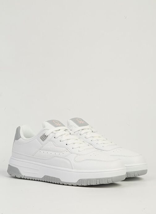 Benetton Beyaz Kadın Spor Ayakkabı İTHAL BNI-11509 - Görsel 3