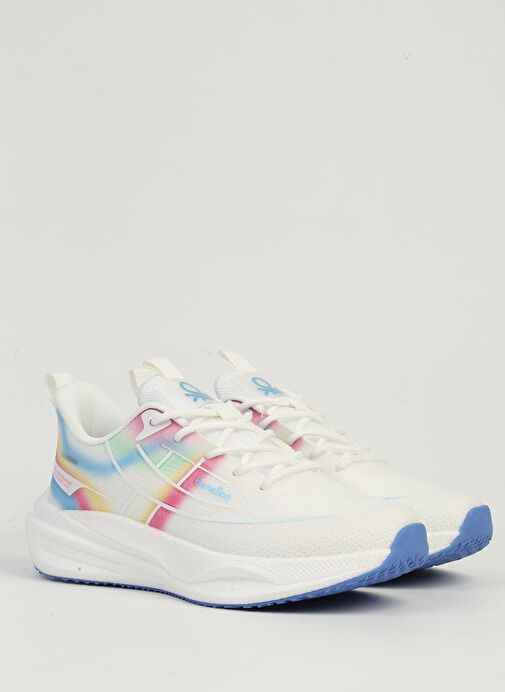 Benetton Beyaz Kadın Spor Ayakkabı İTHAL BNI-11510 - Görsel 3