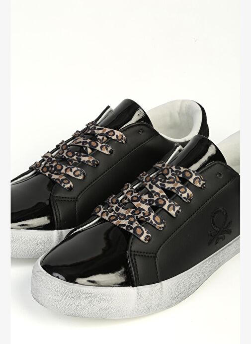 Benetton Siyah Kadın Spor Ayakabı İTHAL BNI-11526 - Görsel 5