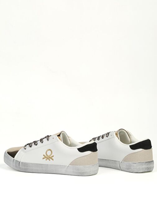 Benetton Beyaz Kadın Spor Ayakabı İTHAL BNI-11526 - Görsel 5