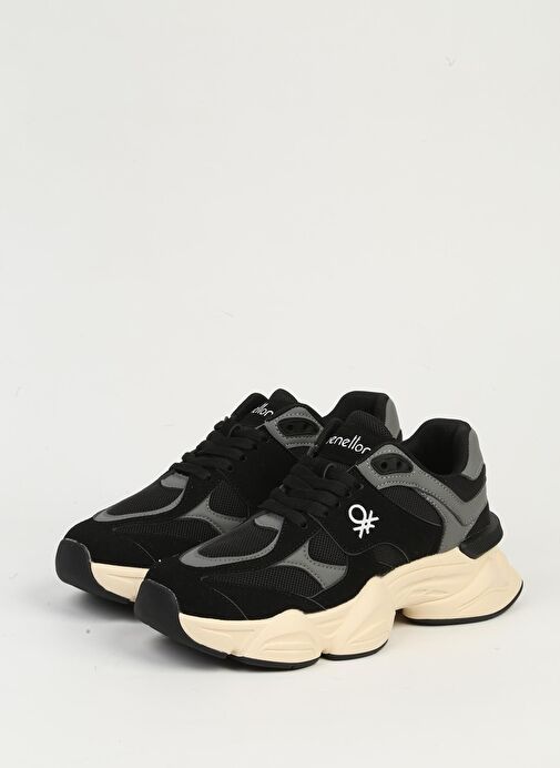 Benetton Siyah Füme Kadın Spor Ayakkabı BNI-11566 - Görsel 5