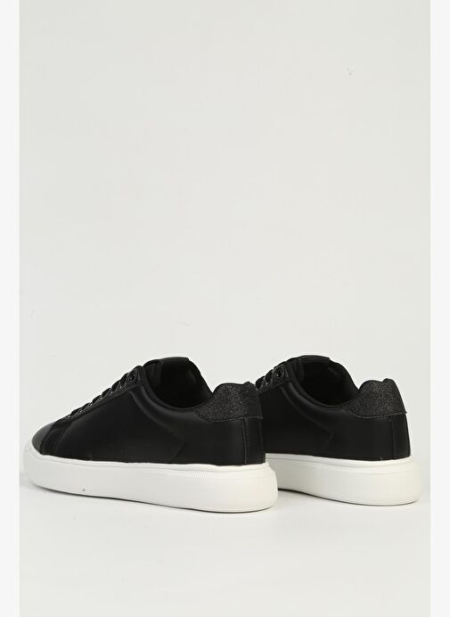 Benetton Siyah Beyaz Kadın Spor Ayakkabı BNI-11567 - Görsel 4