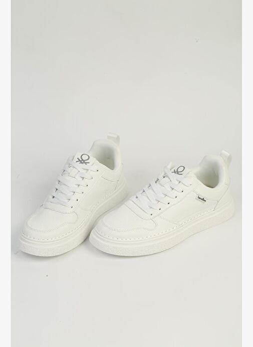 Benetton Beyaz Erkek Spor Ayakkabı İTHAL BNI-11585 - Görsel 5