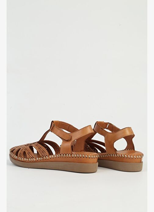 Pierre Cardin Hakiki Deri Kadın Siyah Sandalet PC-54517 - Görsel 4