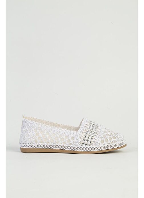 Pierre Cardin Beyaz Kadın Babet Ayakkabı PC-54570 - Görsel 2