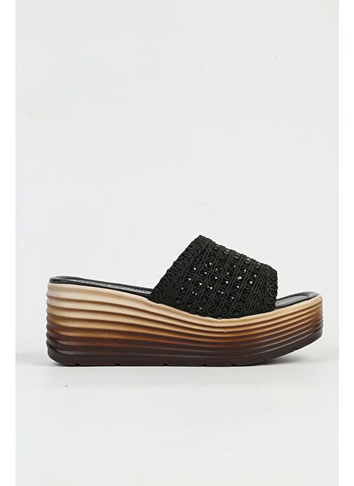 Pierre Cardin Siyah Kadın Topuklu Terlik PC-54573-Siyah - Görsel 2