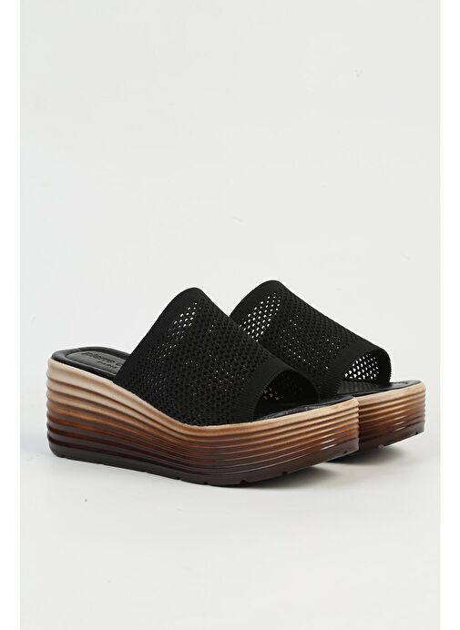 Pierre Cardin Siyah Kadın Topuklu Terlik PC-54574-Siyah - Görsel 3