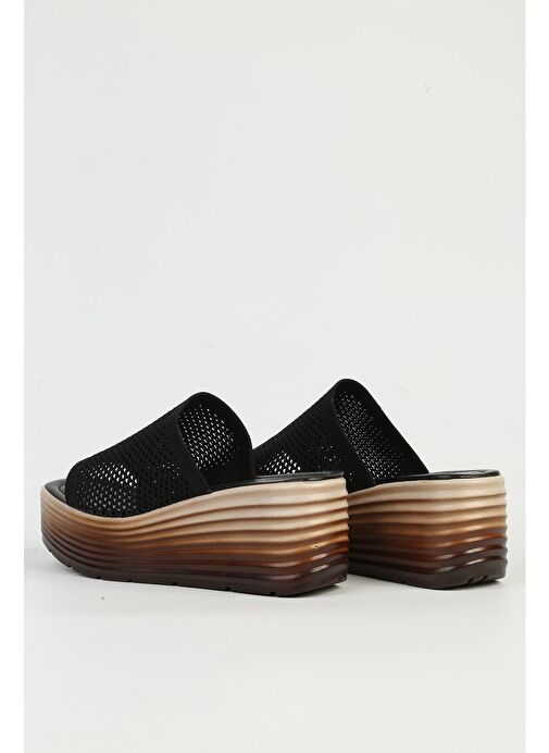 Pierre Cardin Siyah Kadın Topuklu Terlik PC-54574-Siyah - Görsel 4