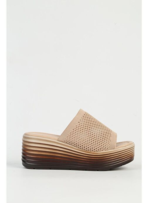 Pierre Cardin Vizon Kadın Topuklu Terlik PC-54574-Vizon - Görsel 2