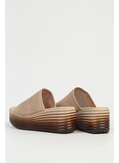 Pierre Cardin Vizon Kadın Topuklu Terlik PC-54574-Vizon - Görsel 4