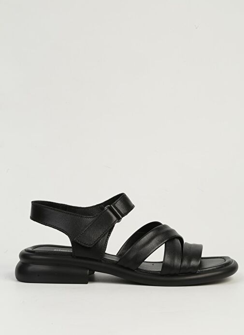 Pierre Cardin Siyah Kadın Deri Sandalet PC-54600 - Görsel 2