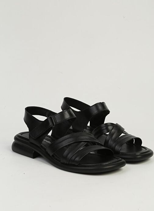 Pierre Cardin Siyah Kadın Deri Sandalet PC-54600 - Görsel 3