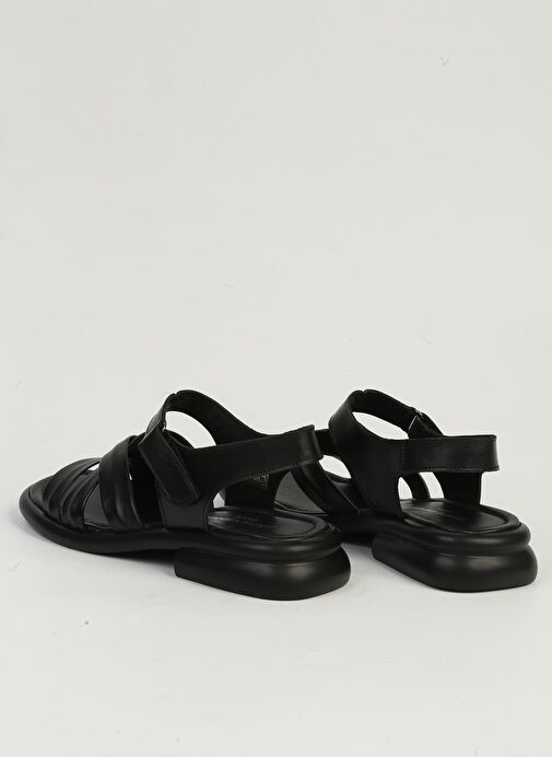 Pierre Cardin Siyah Kadın Deri Sandalet PC-54600 - Görsel 4
