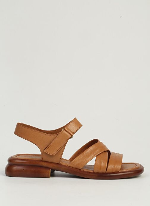 Pierre Cardin Taba Kadın Deri Sandalet PC-54600 - Görsel 2