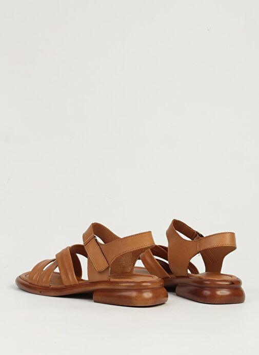 Pierre Cardin Taba Kadın Deri Sandalet PC-54600 - Görsel 4