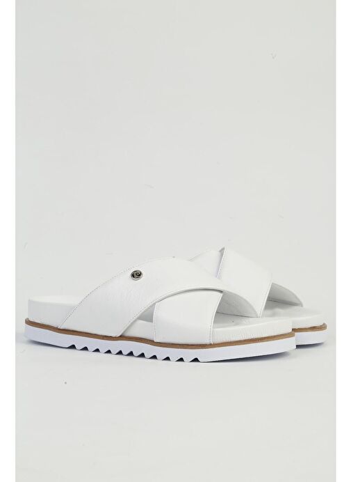 Pierre Cardin Beyaz Kadın Terlik PC-54601-Beyaz - Görsel 3