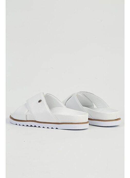Pierre Cardin Beyaz Kadın Terlik PC-54601-Beyaz - Görsel 4