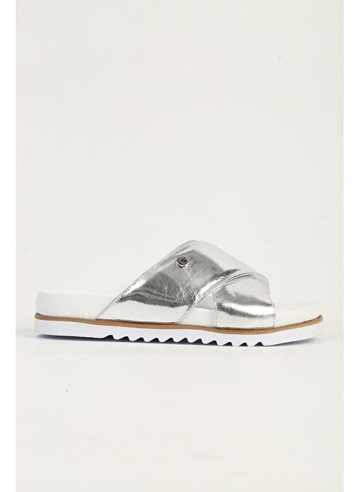 Pierre Cardin Gümüş Kadın Terlik PC-54601-Gümüs - Görsel 2