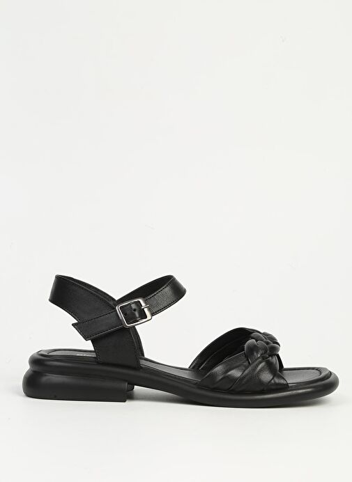 Pierre Cardin Siyah Kadın Deri Sandalet PC-54617 - Görsel 2