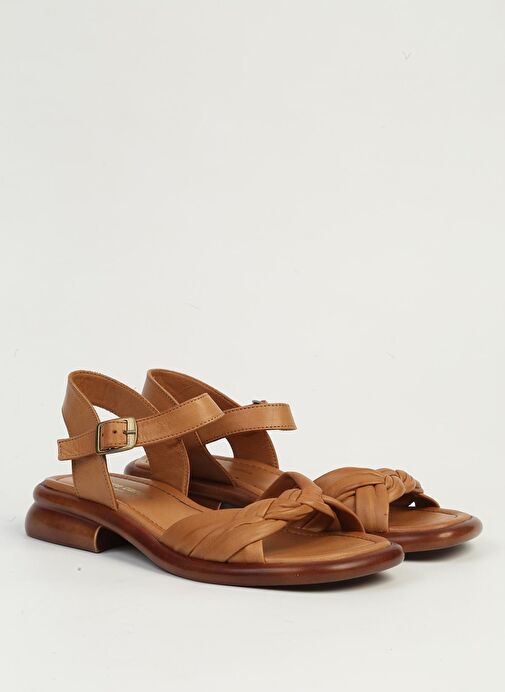 Pierre Cardin Taba Kadın Deri Sandalet PC-54617 - Görsel 3