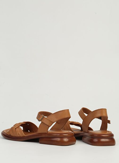 Pierre Cardin Taba Kadın Deri Sandalet PC-54617 - Görsel 4