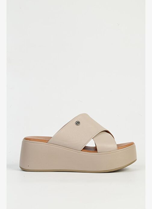 Pierre Cardin Hakiki Deri Buz Kadın Topuklu Ayakkabı PC-54641 - Görsel 2