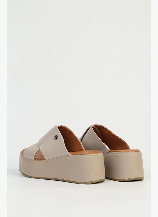 Pierre Cardin Hakiki Deri Buz Kadın Topuklu Ayakkabı PC-54641 - Görsel 4