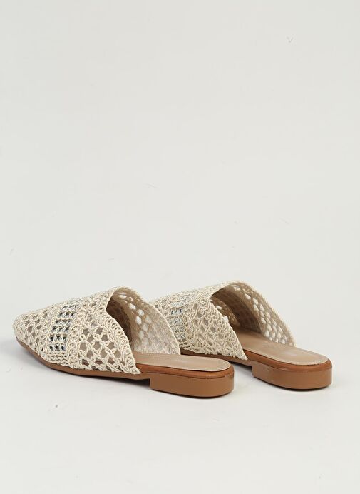 Pierre Cardin Krem Kadın Terlik PC-54712 - Görsel 4