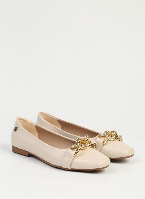 Pierre Cardin Krem Kadın Babet PC-54745 - Görsel 3