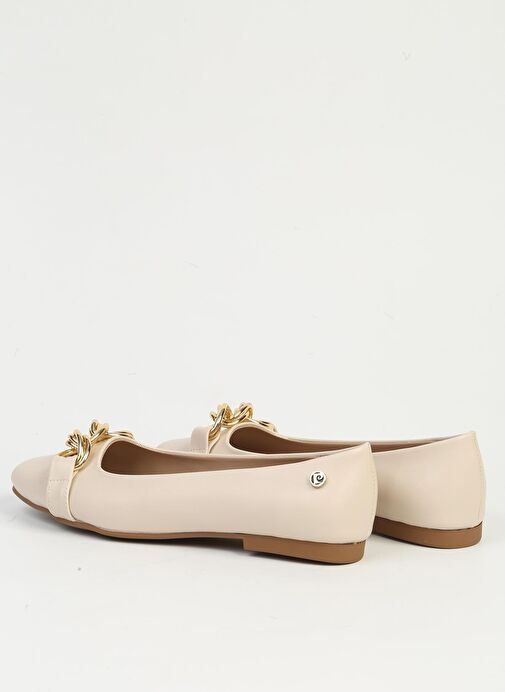 Pierre Cardin Krem Kadın Babet PC-54745 - Görsel 4