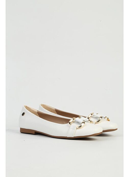 Pierre Cardin Beyaz Kadın Babet PC-54746 - Görsel 3