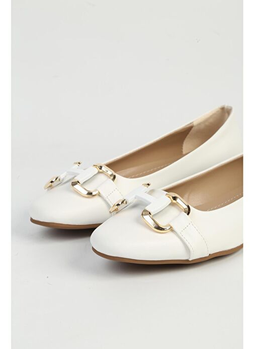 Pierre Cardin Beyaz Kadın Babet PC-54746 - Görsel 5