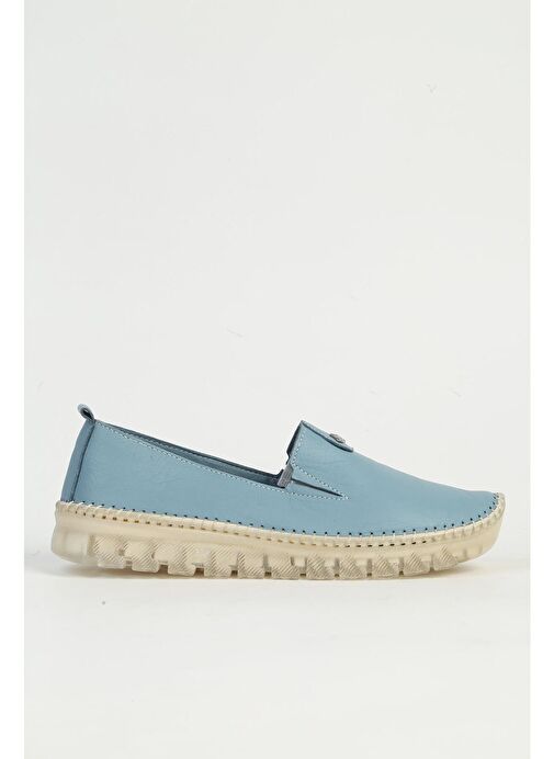 Pierre Cardin Mavi Deri Kadın Ayakkabı PC-54768 - Görsel 2