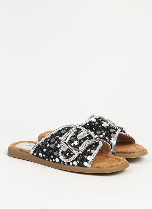 Pierre Cardin Gümüş Kadın Terlik PC-54774 - Görsel 3