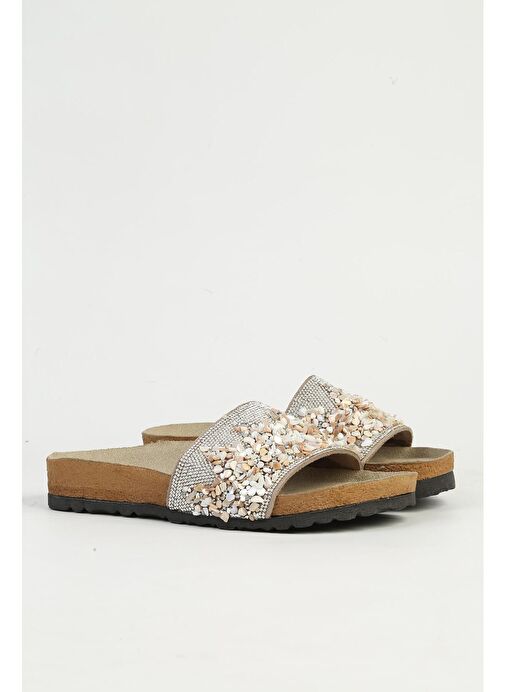 Pierre Cardin Bej Kadın Terlik PC-7301 - Görsel 2