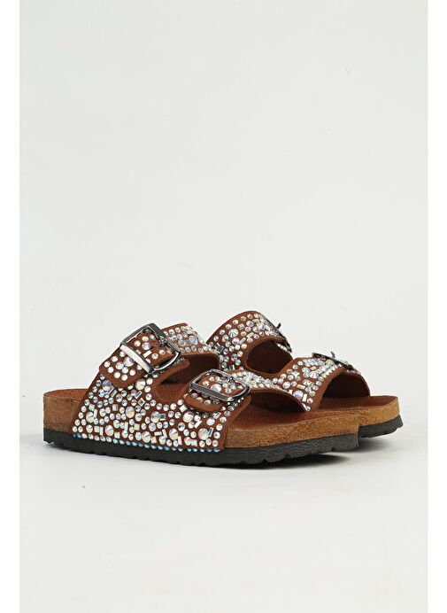 Pierre Cardin Taba Kadın Terlik PC-7304 - Görsel 3