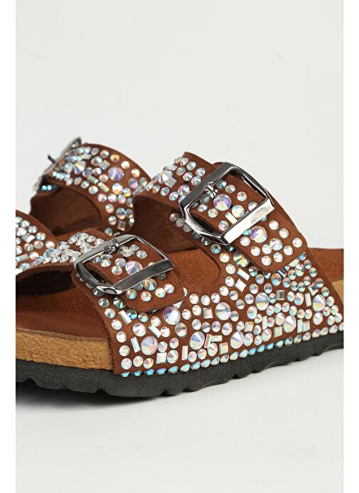 Pierre Cardin Taba Kadın Terlik PC-7304 - Görsel 5