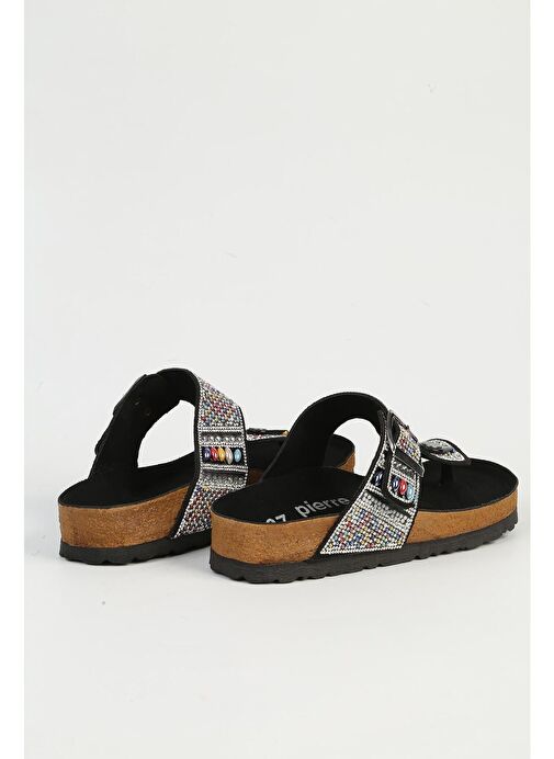 Pierre Cardin Çok Renkli Kadın Terlik PC-7305-Siyah - Görsel 4