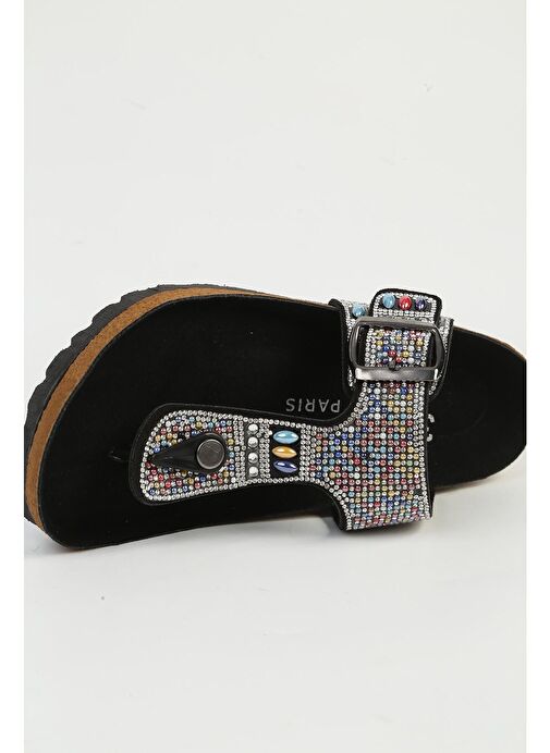 Pierre Cardin Çok Renkli Kadın Terlik PC-7305-Siyah - Görsel 5