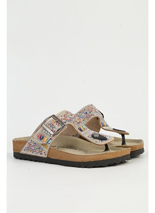 Pierre Cardin Bej Kadın Terlik PC-7305-Bej - Görsel 3