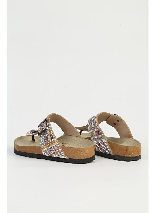 Pierre Cardin Bej Kadın Terlik PC-7305-Bej - Görsel 4