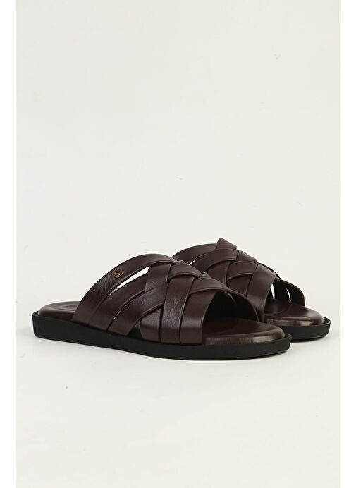 Pierre Cardin Kahverengi Erkek Terlik PC-7318-Kahve - Görsel 3