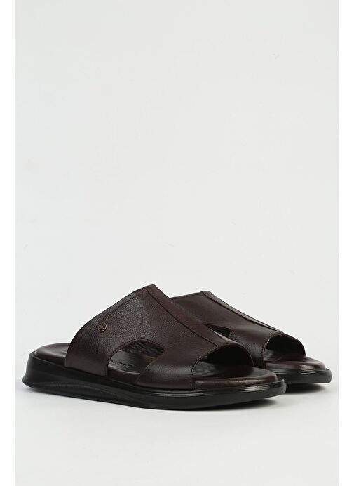 Pierre Cardin Kahverengi Erkek Terlik PC-7324-Kahve - Görsel 3