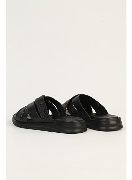 Pierre Cardin Siyah Erkek Terlik PC-7336-Siyah - Görsel 4