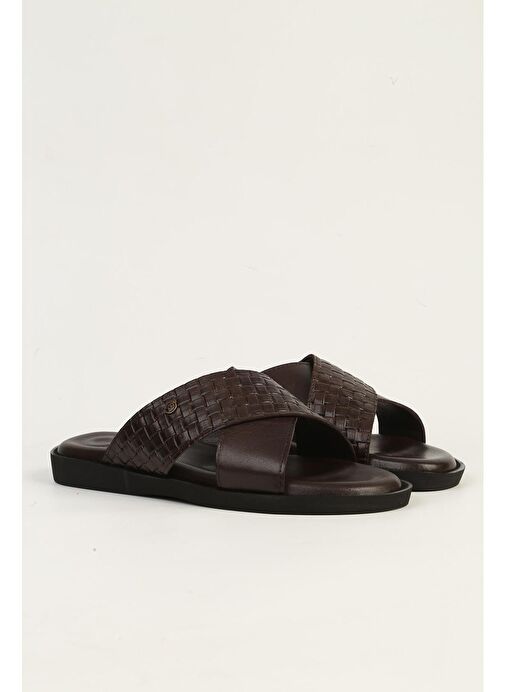 Pierre Cardin Kahverengi Erkek Terlik PC-7341-Kahve - Görsel 3