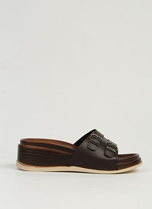 Pierre Cardin Kahve Kadın Terlik PC-7420 - Görsel 2